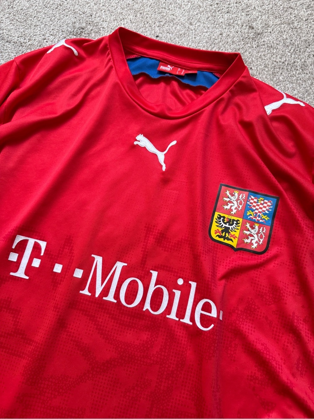 Mens Vintage Puma Czech Republic 2006-2008 Home Soccer Jersey FIFA World Cup XL